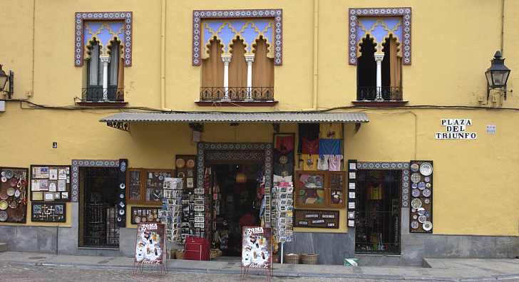 Turist-butik i Cordoba
